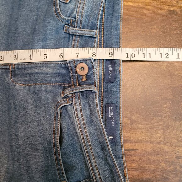 J Jill Jeans Womens 4 P Authentic Fit Slim Ankle Low Rise Medium Light Stretch - Picture 7 of 10